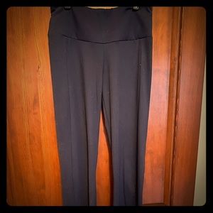 Navy bootcut Betabrand Dress Pant Travel Yoga Pant